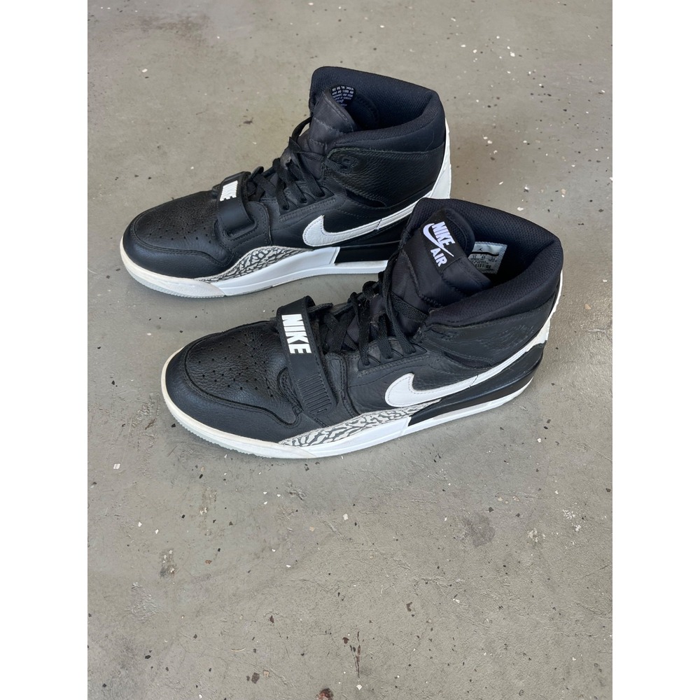 Nike Air Jordan Legacy 312 Black Cement Sneakers Mens 12  Hybrid AV3922-001